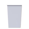 Monaco Bedside Cabinet - 3 Drawer - Cashmere Gloss and White