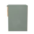 Bora Bedside Cabinet - 1 Drawer - Open Shelf - Gold Craft Oak and Reed Green