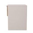 Bora Bedside Cabinet - 1 Drawer - Open Shelf - Gold Craft Oak and Kashmir Matt