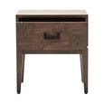 Dimaro Bedside Table - 1 Drawer - Elm Wood