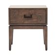 Dimaro Bedside Table - 1 Drawer - Elm Wood