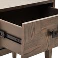 Dimaro Bedside Table - 1 Drawer - Elm Wood