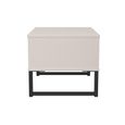 Fluted Bedside Cabinet - 1 Drawer - Midi - Kashmir Matt