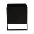 Fusion Bedside Table - 2 Drawer - Black Bone Inlay