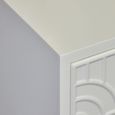 Danta Bedside Cabinet - 2 Drawer - Off White Wood