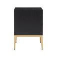 Deruta Bedside Cabinet - 2 Drawer - Grey Faux Shagreen