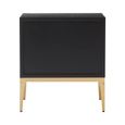 Deruta Bedside Cabinet - 2 Drawer - Grey Faux Shagreen
