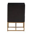 Kochi Bedside Table - 3 Drawer - Black Mango Wood
