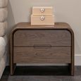 Bedford Nightstand - 2 Drawer - Brown - Wood