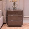 Demy Bedside Cabinet - 3 Drawer - Chestnut - Wood