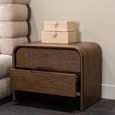Bedford Nightstand - 2 Drawer - Brown - Wood