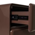Demy Bedside Cabinet - 3 Drawer - Chestnut - Wood