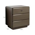 Demy Bedside Cabinet - 3 Drawer - Clay Green - Wood