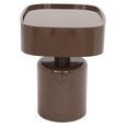 Romee Bedside Table - 1 Drawer - Oval - Chestnut - Wood