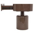 Romee Bedside Table - 1 Drawer - Oval - Chestnut - Wood