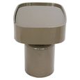 Romee Bedside Table - 1 Drawer - Oval - Clay Green - Wood