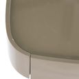 Romee Bedside Table - 1 Drawer - Oval - Clay Green - Wood