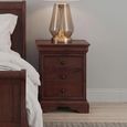 Antoinette Bedside Cabinet - 3 Drawer - Cherrywood