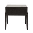 Orchid Bedside Table - 1 Drawer - Wenge Black - Wood