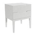 Orchid Bedside Table - 2 Drawer - White - Wood