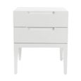 Orchid Bedside Table - 2 Drawer - White - Wood