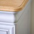Chantilly Bedside Cabinet - 3 Drawer - Grey Painted - Wood