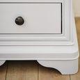Chantilly Bedside Cabinet - 3 Drawer - Grey Painted - Wood