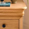 Bordeaux Bedside Cabinet - 3 Drawer - Natural - Oak