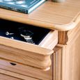 Bordeaux Bedside Cabinet - 3 Drawer - Natural - Oak