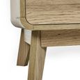 Ingrid Bedside Cabinet - 2 Drawer - Natural - Oak