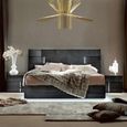 Montecarlo Bedside Cabinet - 2 Drawer - Left - Grey Koto High Gloss