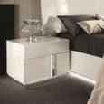 Canova Bedside Cabinet - LHF - White Gloss