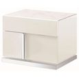 Canova Bedside Cabinet - RHF - White Gloss