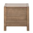 Blois Bedside Table - 2 Drawer - Natural - Pinewood