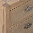 Blois Bedside Table - 2 Drawer - Natural - Pinewood