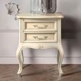Verdi Italian Ivory 2 Drawer French Style Bedside Table thumbnail