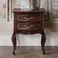 Verdi Italian Walnut 2 Drawer French Style Bedside Table thumbnail