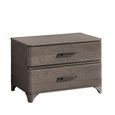Maia Italian Bedside Cabinet - 2 Drawer - Maxi - Silver Birch