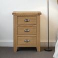 Hopewood Oak 3 Drawer Bedside Cabinet thumbnail