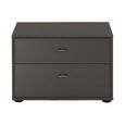 Tokio 2 Drawer Carcase Color Front Bedside Cabinet - Sizes Available thumbnail 2
