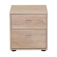 Tokio 2 Drawer Carcase Color Front Bedside Cabinet - Sizes Available thumbnail 3