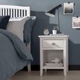 Hampstead White 1 Drawer Bedside Cabinet thumbnail