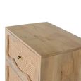 Natura Rattan and Mango Wood 2 Drawer Bedside Cabinet thumbnail 3
