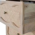 Natura Rattan and Mango Wood 2 Drawer Bedside Cabinet thumbnail 5