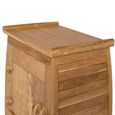 Sumbawa Natural Teak Wood 1 Door 1 Drawer Oriental Style Bedside Cabinet thumbnail 4