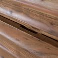 Woodland Natural Acacia Wood 2 Drawer Bedside Cabinet thumbnail 4