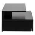 Ashlan Bedside Table - 1 Drawer - Wall Mounted - Floating - Black Painted