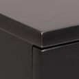 Ashlan Bedside Table - 1 Drawer - Wall Mounted - Floating - Black Painted - with Shelf
