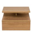 Ashlan Bedside Table - Floating - 1 Drawer - Oak