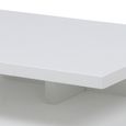 Ashlan Bedside Table - Floating - 1 Drawer - White